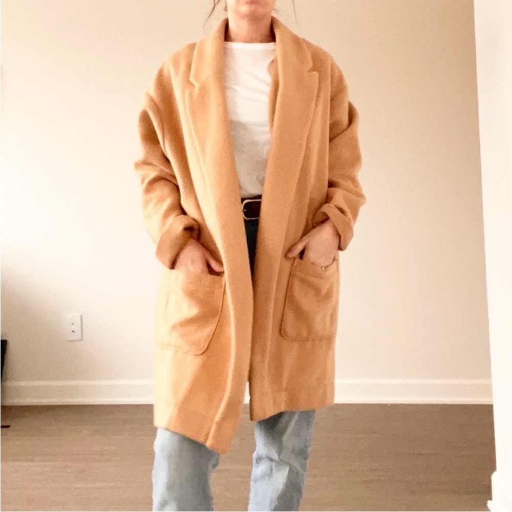 Express Cozy Tan Long Coat